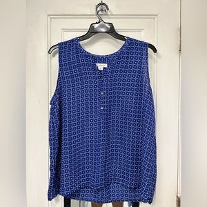 Liz Claiborne size xl blouse sleeveless